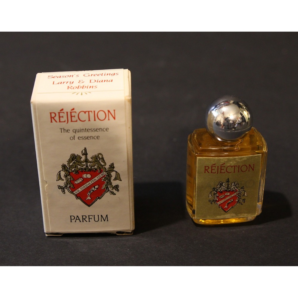 Vintage Rejection RED parfume miniature "Charrier Parfums" Robbins Laboratory M